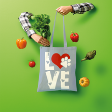 Load image into Gallery viewer, Love Dog Shopper Tote Bag