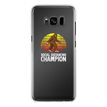 Load image into Gallery viewer, Social Distance Back Printed Transparent Hard Phone Case