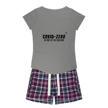 Load image into Gallery viewer, Covid-Zero Collection Girls Sleepy Tee and Flannel Short
