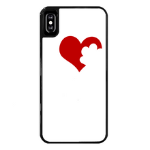 Load image into Gallery viewer, Love Dog Back Printed Black Hard Phone Case