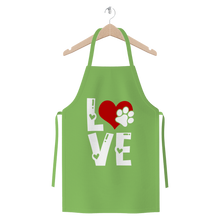 Load image into Gallery viewer, Love Dog Premium Jersey Apron
