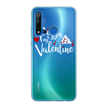 Load image into Gallery viewer, Pizza is My Valentine Back Printed Transparent Soft Phone Case