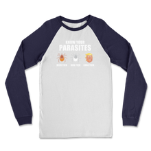 Load image into Gallery viewer, Trump Parasite Classic Raglan Long Sleeve Shirt