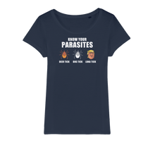 Load image into Gallery viewer, Trump Parasite Organic Jersey Womens T-Shirt