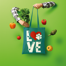 Load image into Gallery viewer, Love Dog Shopper Tote Bag
