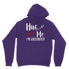 Load image into Gallery viewer, Hug Me I&#39;m Vaccinated Classic Adult Hoodie
