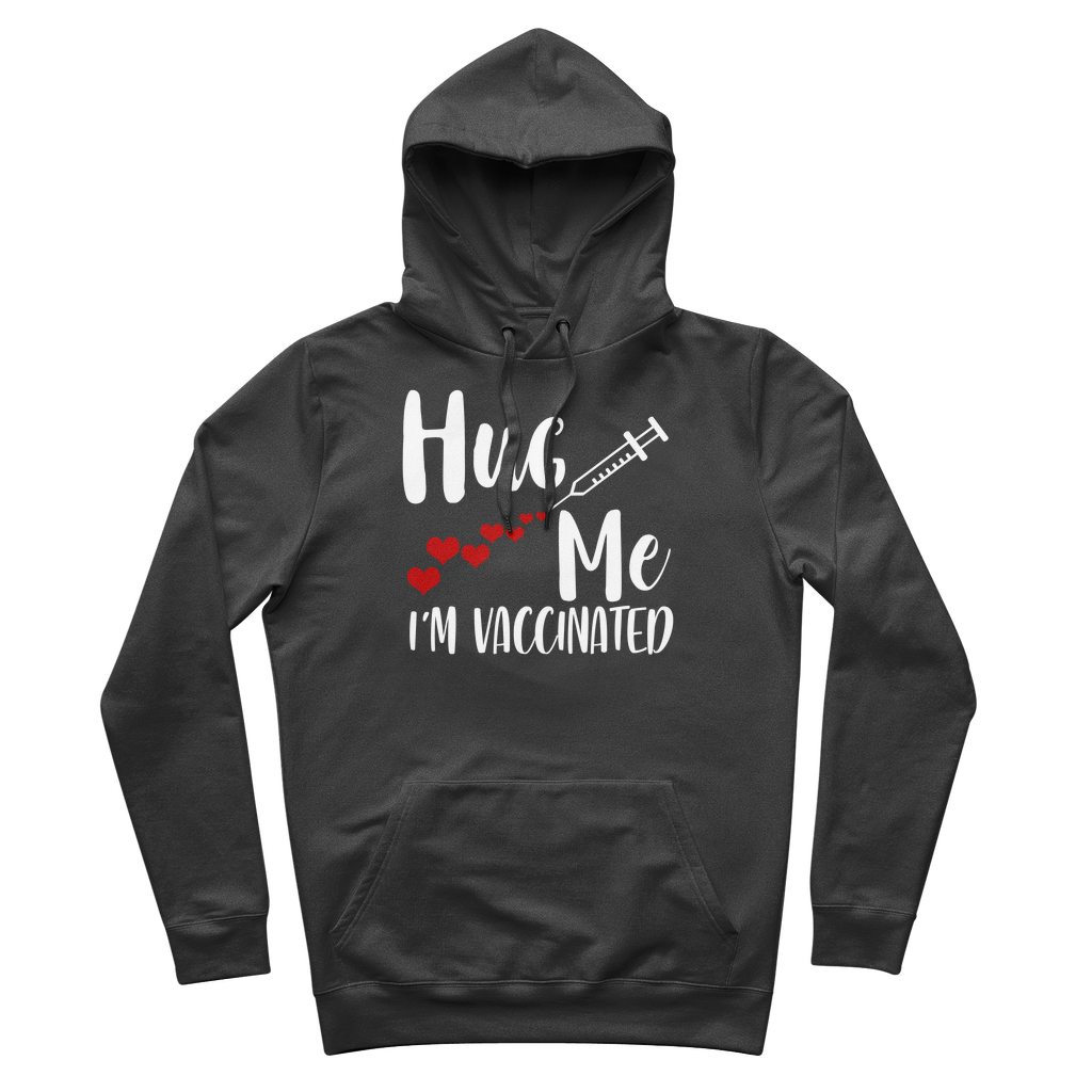 Hug Me I'm Vaccinated Premium Adult Hoodie