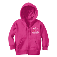 Load image into Gallery viewer, Hug Me I&#39;m Vaccinated Classic Kids Zip Hoodie
