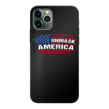 Load image into Gallery viewer, Unmask Back Printed Black Soft Phone Case
