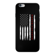 Load image into Gallery viewer, Proud Veteran Back Printed Black Soft Phone Case
