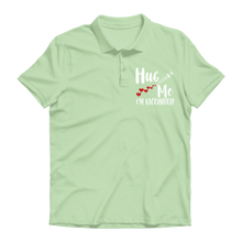 Load image into Gallery viewer, Hug Me I&#39;m Vaccinated Premium Adult Polo Shirt
