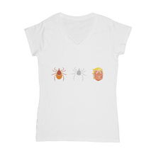 Load image into Gallery viewer, Trump Parasite Classic Women&#39;s V-Neck T-Shirt
