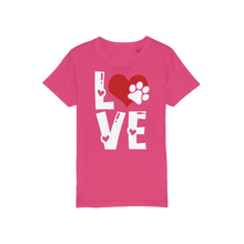 Load image into Gallery viewer, Love Dog Organic Jersey Kids T-Shirt

