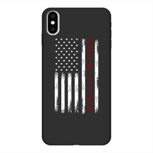 Load image into Gallery viewer, Proud Veteran Back Printed Black Soft Phone Case
