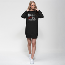 Load image into Gallery viewer, Hug Me I&#39;m Vaccinated Premium Adult Hoodie Dress
