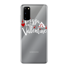 Load image into Gallery viewer, Pizza is My Valentine Back Printed Transparent Soft Phone Case
