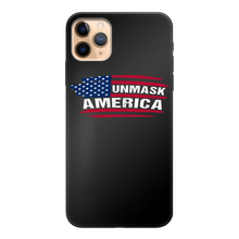 Load image into Gallery viewer, Unmask Back Printed Black Soft Phone Case
