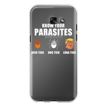 Load image into Gallery viewer, Trump Parasite Back Printed Transparent Hard Phone Case
