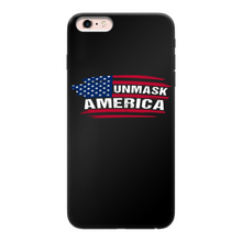 Load image into Gallery viewer, Unmask Back Printed Black Soft Phone Case
