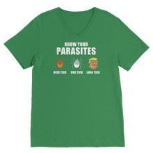 Load image into Gallery viewer, Trump Parasite Classic V-Neck T-Shirt
