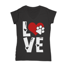 Load image into Gallery viewer, Love Dog Classic Women&#39;s V-Neck T-Shirt
