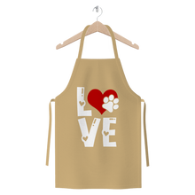 Load image into Gallery viewer, Love Dog Premium Jersey Apron
