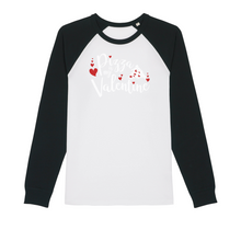 Load image into Gallery viewer, Pizza is My Valentine Organic Raglan Long Sleeve Shirt
