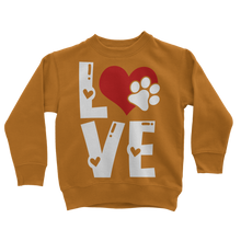 Load image into Gallery viewer, Love Dog Classic Kids Sweatshirt
