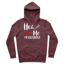 Load image into Gallery viewer, Hug Me I&#39;m Vaccinated Premium Adult Hoodie
