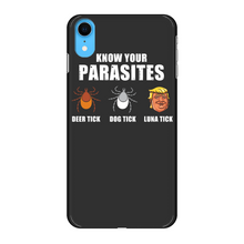 Load image into Gallery viewer, Trump Parasite Back Printed Black Hard Phone Case
