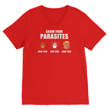 Load image into Gallery viewer, Trump Parasite Classic V-Neck T-Shirt
