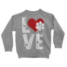 Load image into Gallery viewer, Love Dog Classic Kids Sweatshirt
