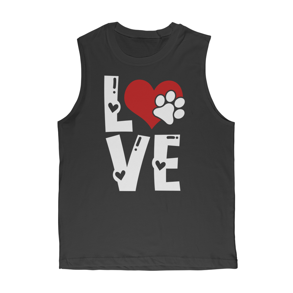 Love Dog Classic Adult Muscle Top