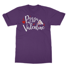 Load image into Gallery viewer, Pizza is My Valentine Classic Heavy Cotton Adult T-Shirt
