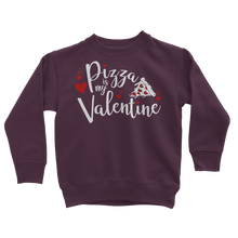 Load image into Gallery viewer, Pizza is My Valentine Classic Kids Sweatshirt
