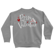 Load image into Gallery viewer, Pizza is My Valentine Classic Kids Sweatshirt
