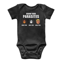 Load image into Gallery viewer, Trump Parasite Classic Baby Onesie Bodysuit
