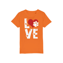 Load image into Gallery viewer, Love Dog Organic Jersey Kids T-Shirt
