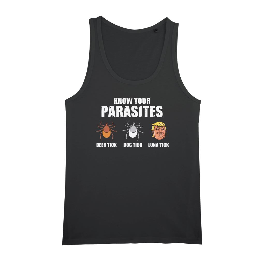 Trump Parasite Organic Jersey Unisex Tank Top