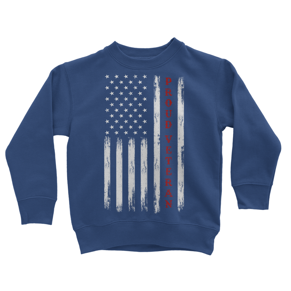 Proud Veteran Classic Kids Sweatshirt