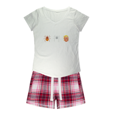 Load image into Gallery viewer, Trump Parasite Girls Sleepy Tee and Flannel Short
