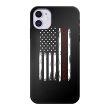 Load image into Gallery viewer, Proud Veteran Back Printed Black Soft Phone Case
