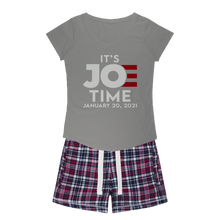 Load image into Gallery viewer, Joe Biden Girls Sleepy Tee and Flannel Short
