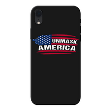 Load image into Gallery viewer, Unmask Back Printed Black Soft Phone Case
