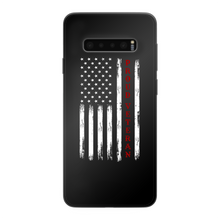 Load image into Gallery viewer, Proud Veteran Back Printed Black Soft Phone Case
