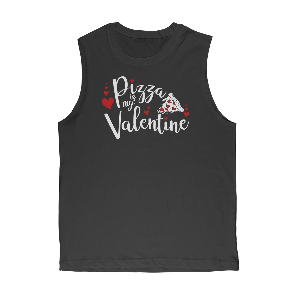 Pizza is My Valentine Premium Adult Muscle Top