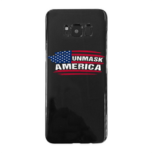 Load image into Gallery viewer, Unmask Back Printed Black Soft Phone Case
