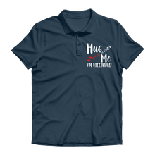 Load image into Gallery viewer, Hug Me I&#39;m Vaccinated Premium Adult Polo Shirt
