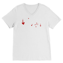 Load image into Gallery viewer, Pizza is My Valentine Classic V-Neck T-Shirt
