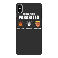 Load image into Gallery viewer, Trump Parasite Back Printed Black Hard Phone Case
